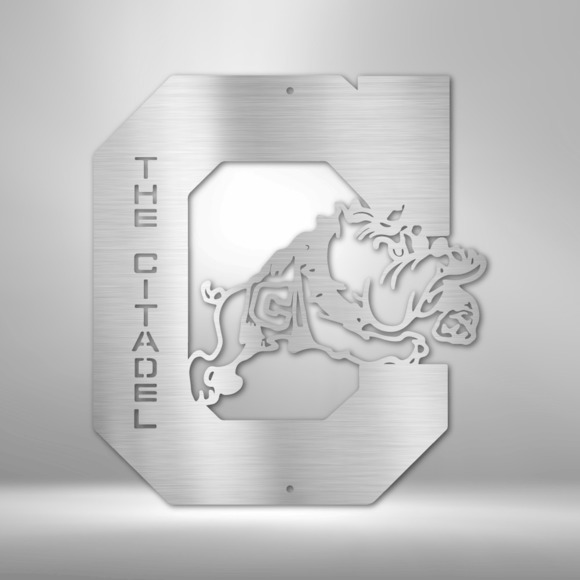 Citadel Bulldog Steel Sign Laser Cut Powder Coated Home & Office Metal Wall Deco
